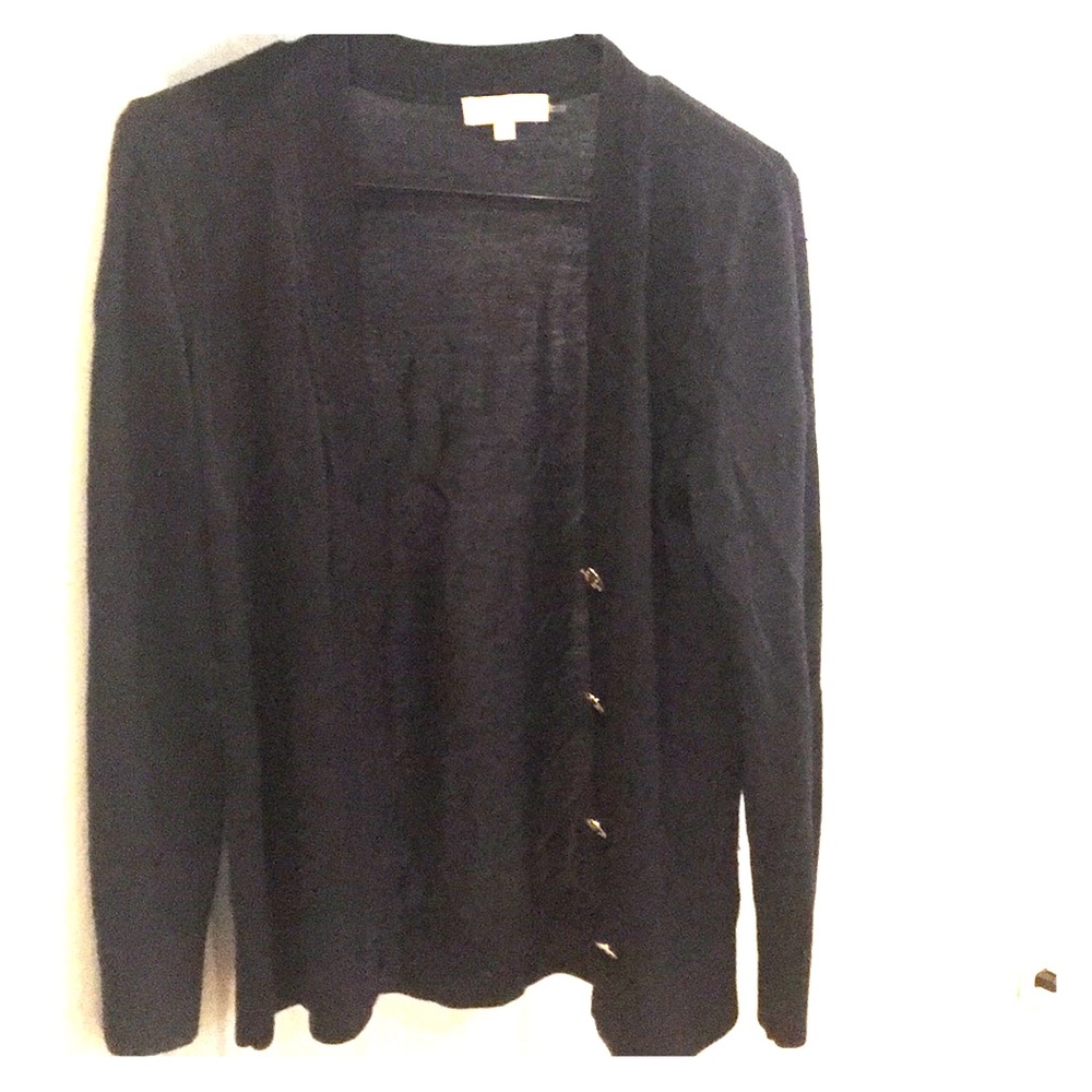 Tory Burch Navy Blue Long Cardigan